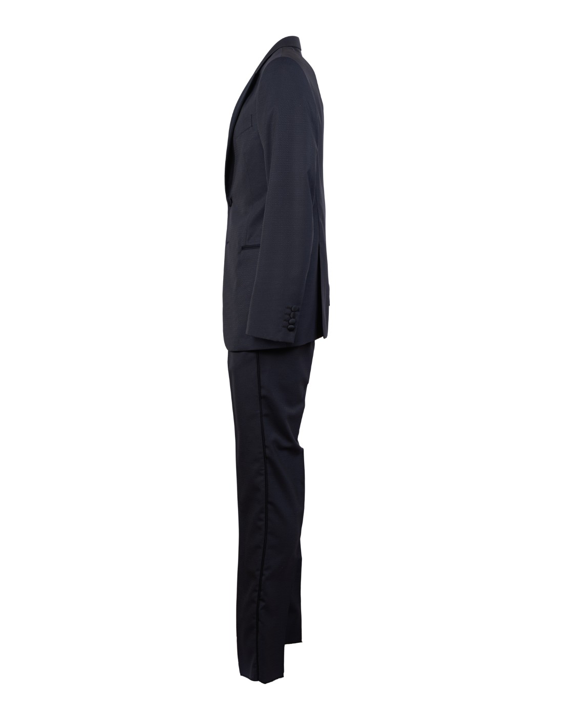 shop EMPORIO ARMANI  Smoking: Emporio Armani Smoking blu con microdisegno in lana stretch.
Slim fit.
Due bottoni.
Doppio spacco posteriore.
Drop 7.
Composizione: 51% lana 49% poliestere.
Fabbricato in Italia.. I1VMOP I1565-922 number 4250601